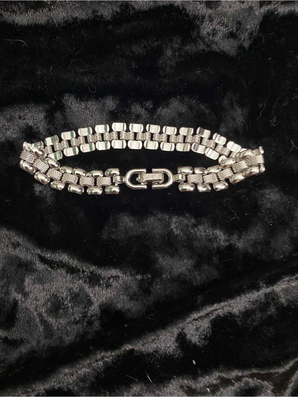 Silver Monet linked bracelet